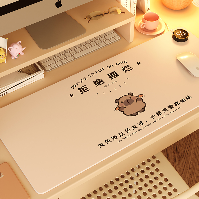 加热鼠标垫超大电发热冬天暖桌垫办公室书桌面垫学生电脑写字暖手