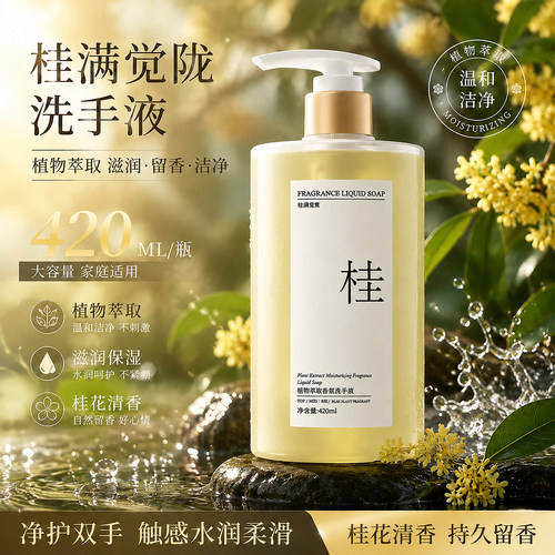 洗手自带高级香味！大容量420ml