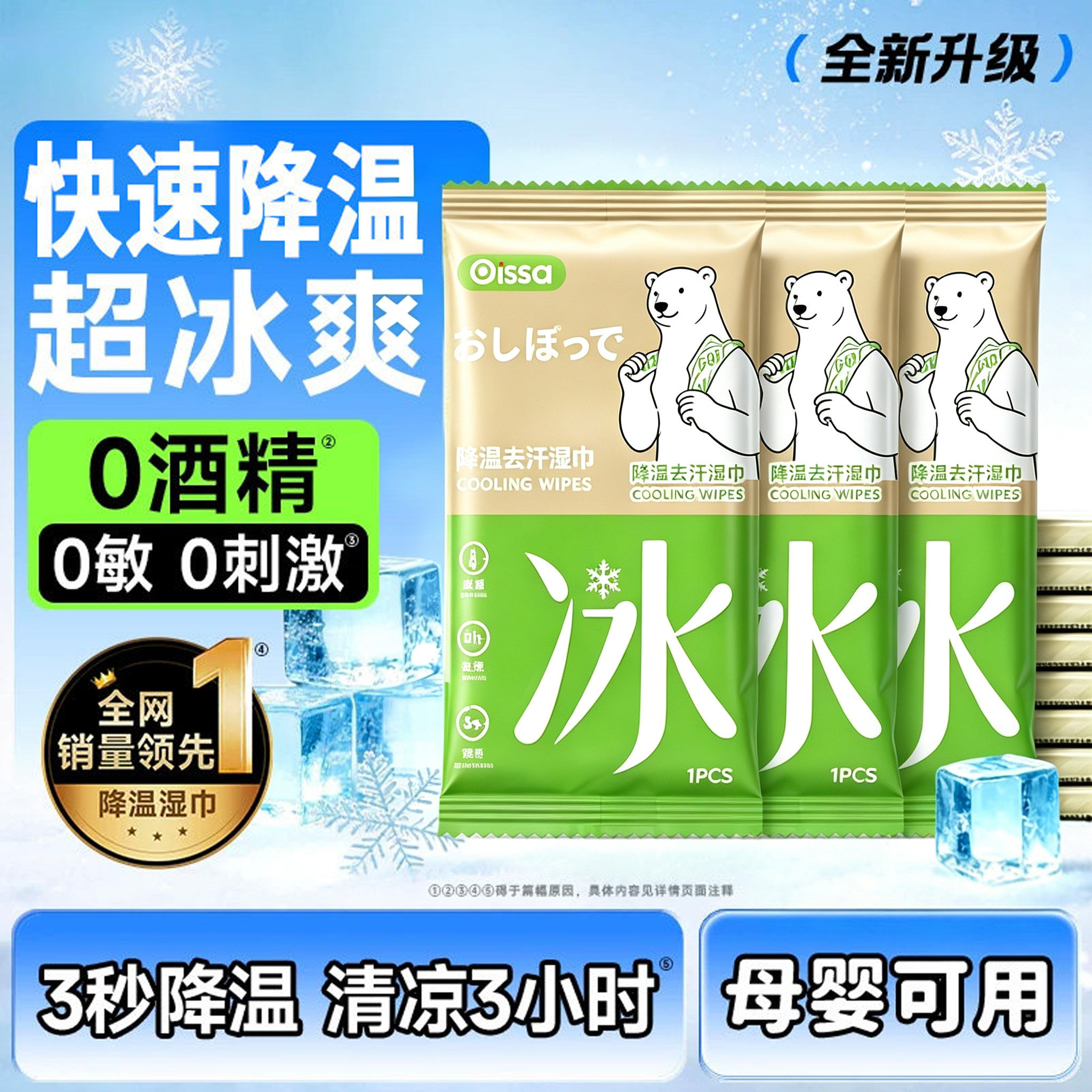 【全网爆卖100w+】降温冰巾湿巾图片