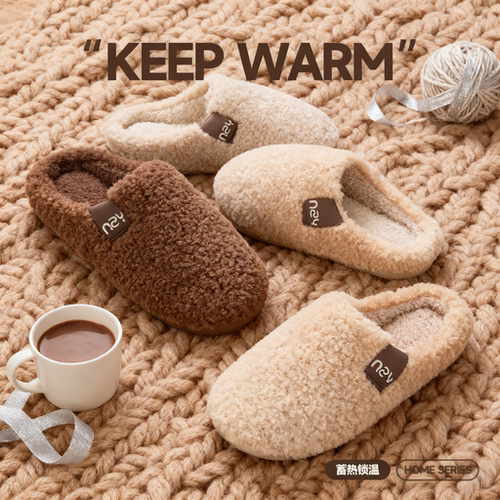 全网热销100w+冬季新款棉拖鞋
