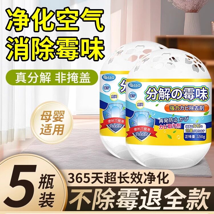 除霉剂祛霉斑室内活性炭去霉味除湿墙体房间除霉味神器去潮湿霉菌