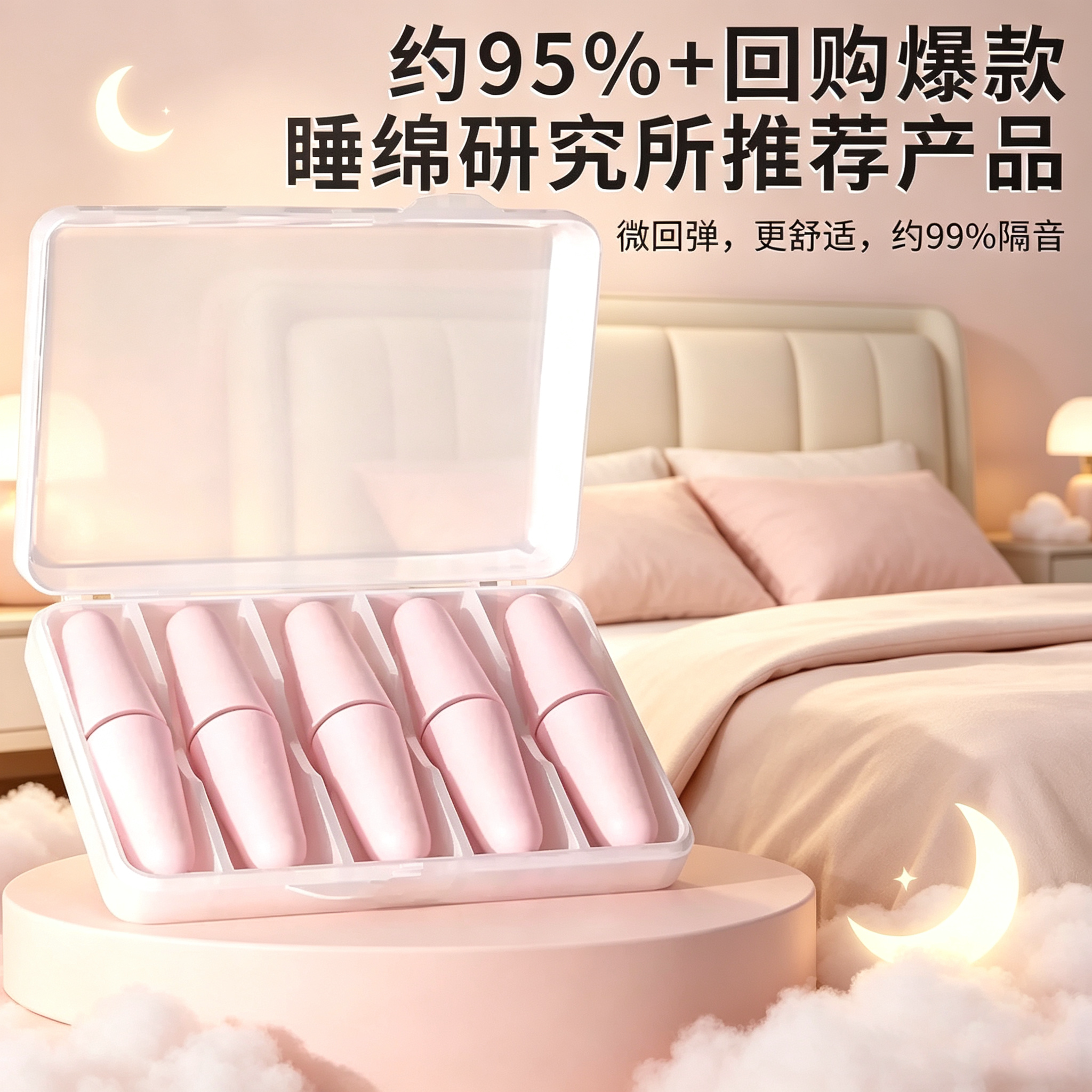 隔音耳塞德防噪音睡眠睡觉超级隔音学习专用宿舍降噪静音不伤耳朵图片