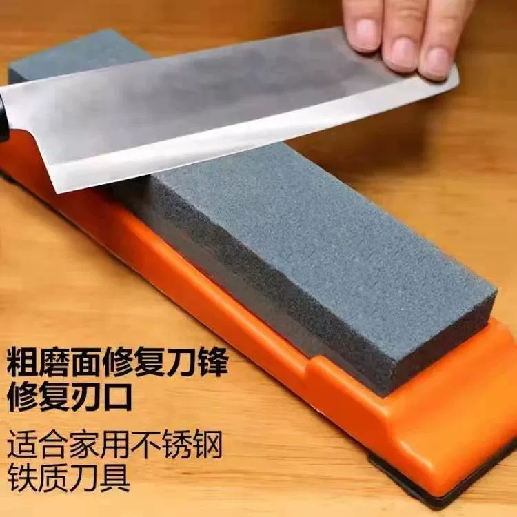 磨刀石家用菜刀厨房开刃棕刚玉木工户外油石粗磨细磨剪刀96669