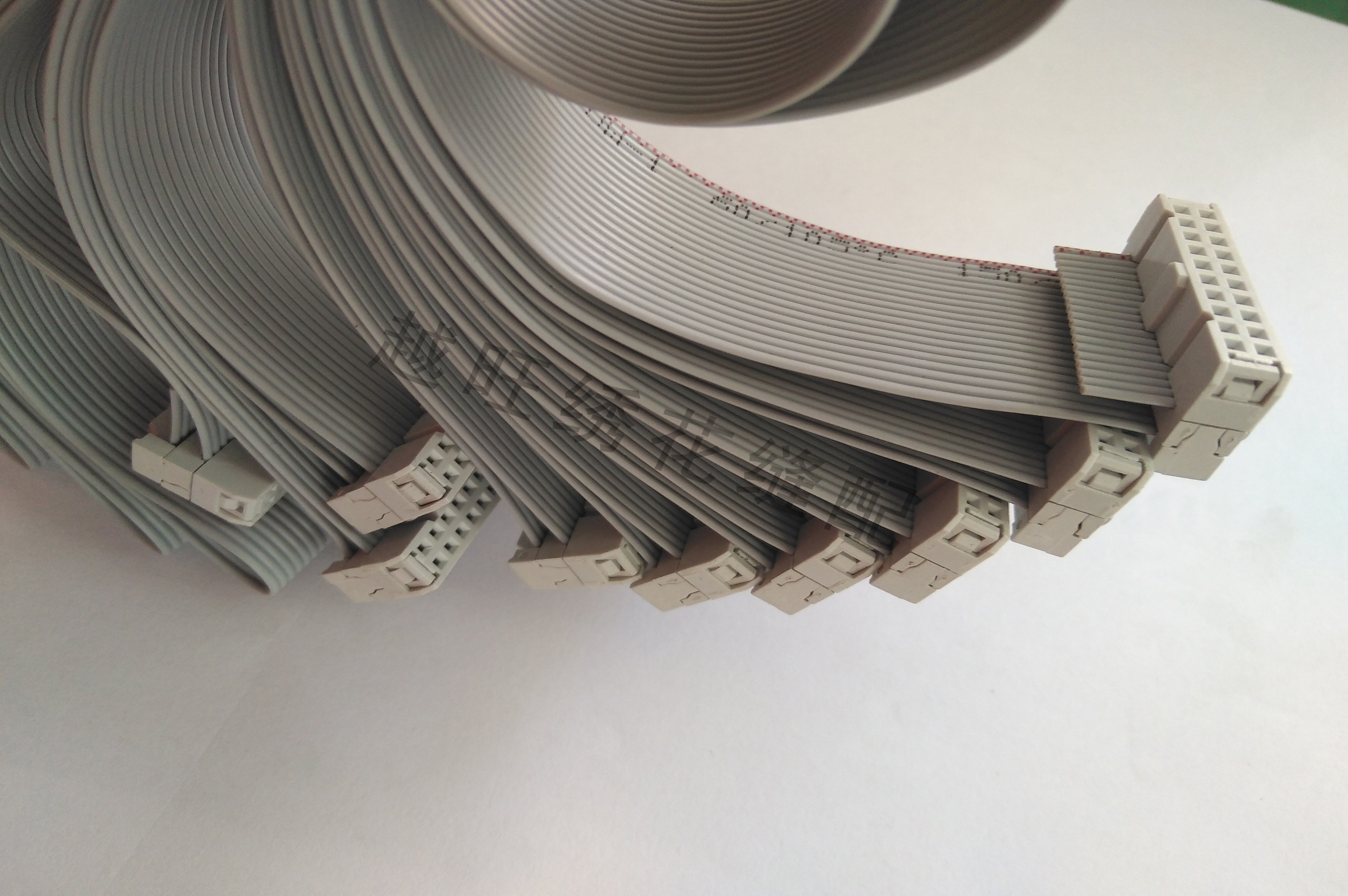 电脑绣花机配件机头排线报警排线信号线连接线20p芯插头线灰线