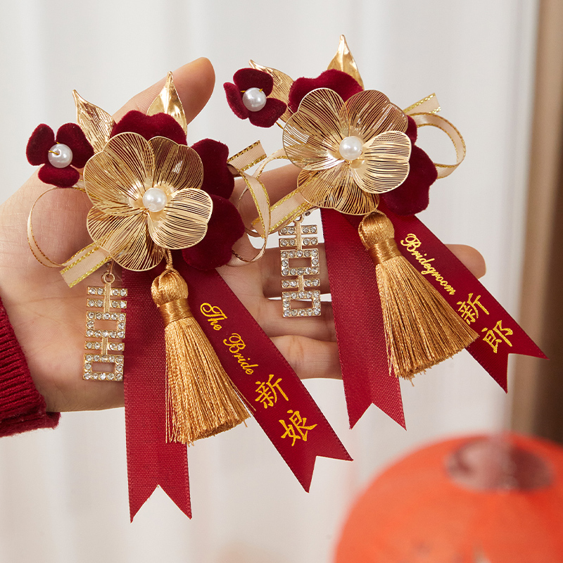 聆喜胸花花高级感胸针