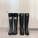马靴长筒内增高水鞋 坡跟PVC雨靴柔软修身 筒女士雨鞋 雨靴厚底时尚