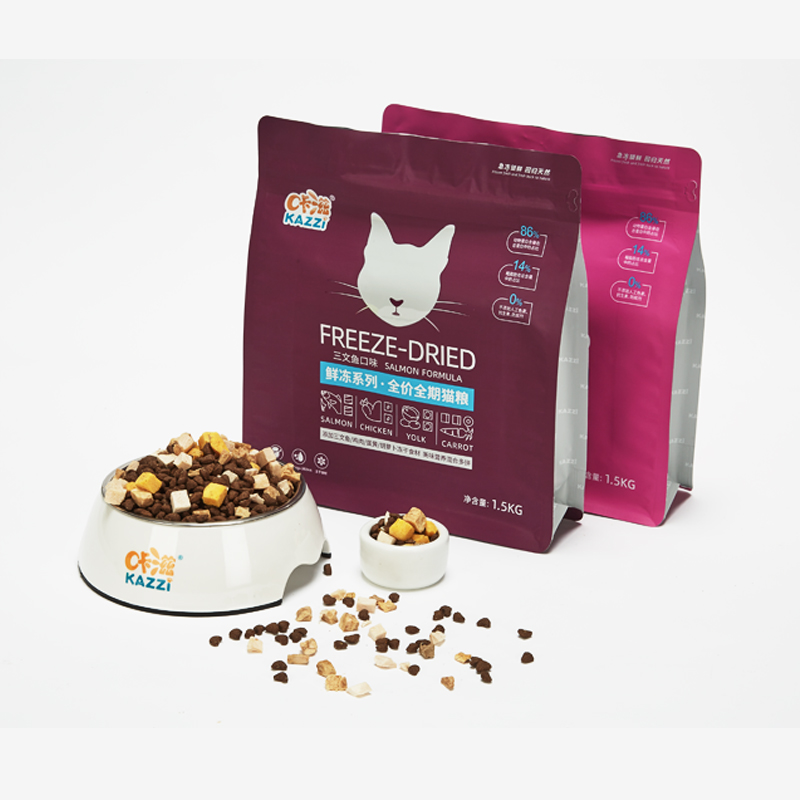 咔滋鲜冻系列无谷冻干鸡肉三文鱼