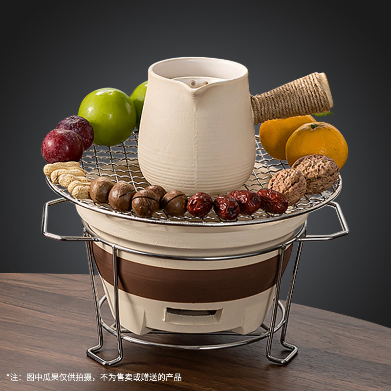 冬天围炉煮茶烤火炉套装室内煮茶壶户外烧烤炉家用碳炭火炉煮茶器,餐饮具,茶壶,淘宝优惠券,粉丝福利购,淘宝优惠卷