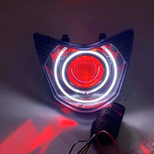 鬼一海拉五蓝魔透镜大灯双天使,55 w快启安定器+快启55w灯泡