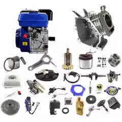 汽油机发电机配件大全168f170f190f微耕机水泵打谷机切割机发电机