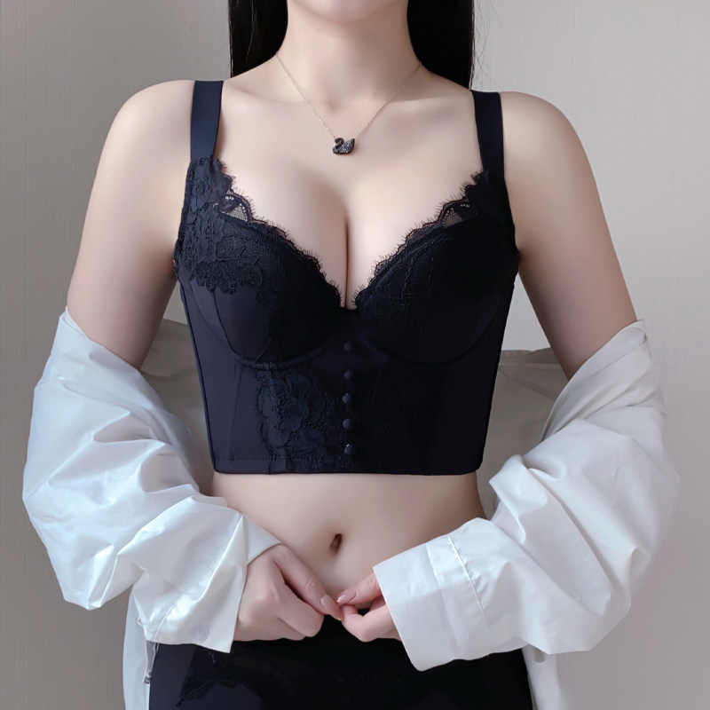 今百伦调整型内衣女莫代尔七排扣收副乳防下垂轻透杯文胸薄款神器