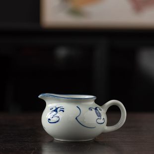 简约 奎斗功夫茶具葵斗陶瓷公道杯茶具茶海分茶器白瓷家用大号日式