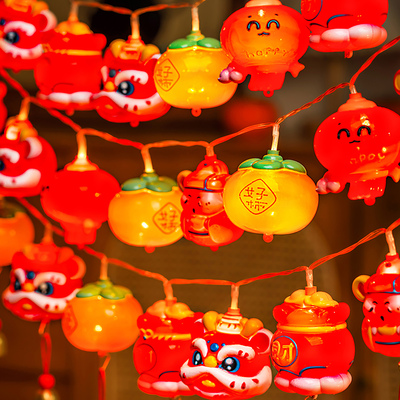 新年小灯笼串挂件商场幼儿园装饰
