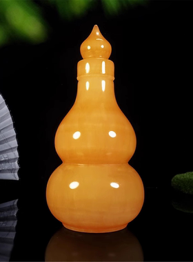 天然玉石空心葫芦开口玉葫芦摆件开业乔迁礼品福禄客厅玄关装饰品