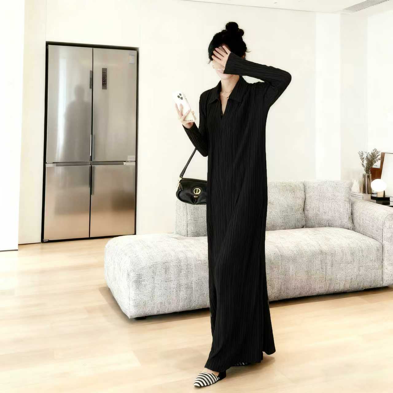 大码灯芯绒连衣裙女春秋新款