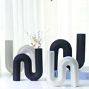 陶瓷花瓶艺术摆件家居装 饰创意设计师简约现代客厅玄关咖啡厅摆设