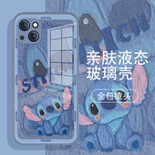 适用苹果17系列 7小众13mini液态11 12promax油画xs卡通xr情侣x高级感8plus 14手机壳iphone16 15史迪仔13新款