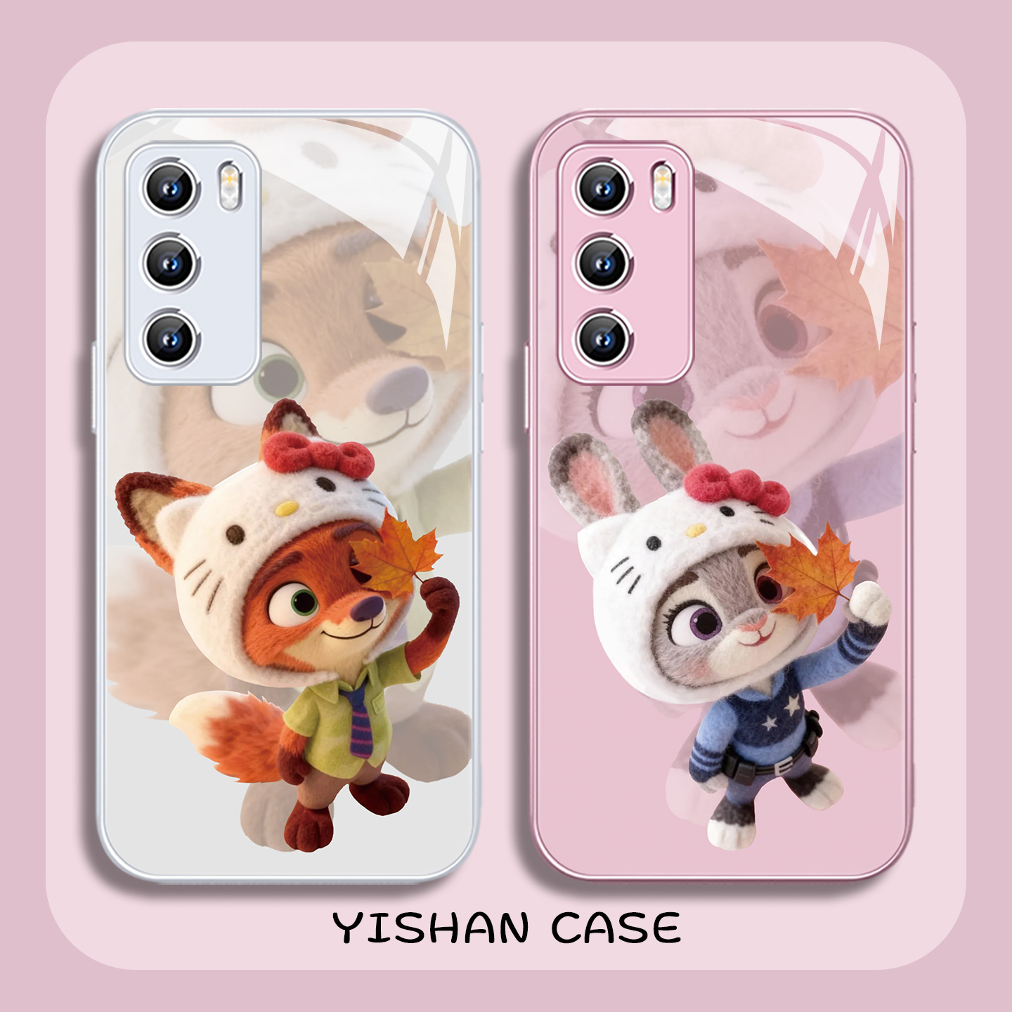 情侣疯狂动物城手机壳适用于华为