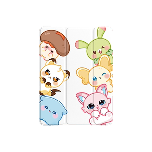 蛋仔派对神奇艾比平板保护套适用苹果ipad第十代网红超火air5带笔槽mini6可爱9/8/7代新款12.9/11寸透明硅胶