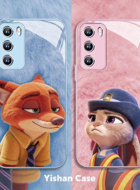 新款尼克朱迪适用华为荣耀500手机壳magic8pro毛绒400情侣300疯狂动物城2周边70男200女7/90gt玻璃80黑色60套