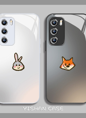 适用oppofindx9手机壳vivox200情侣款s30疯狂动物城2朱迪i小米17pro尼克x300pro黑色x8卡通x7玻璃Reno7胡萝卜