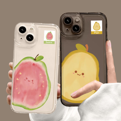夏日梨子芭乐可爱手机壳适用苹果