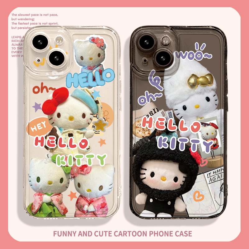 kitty猫公仔适用于荣耀软手机壳