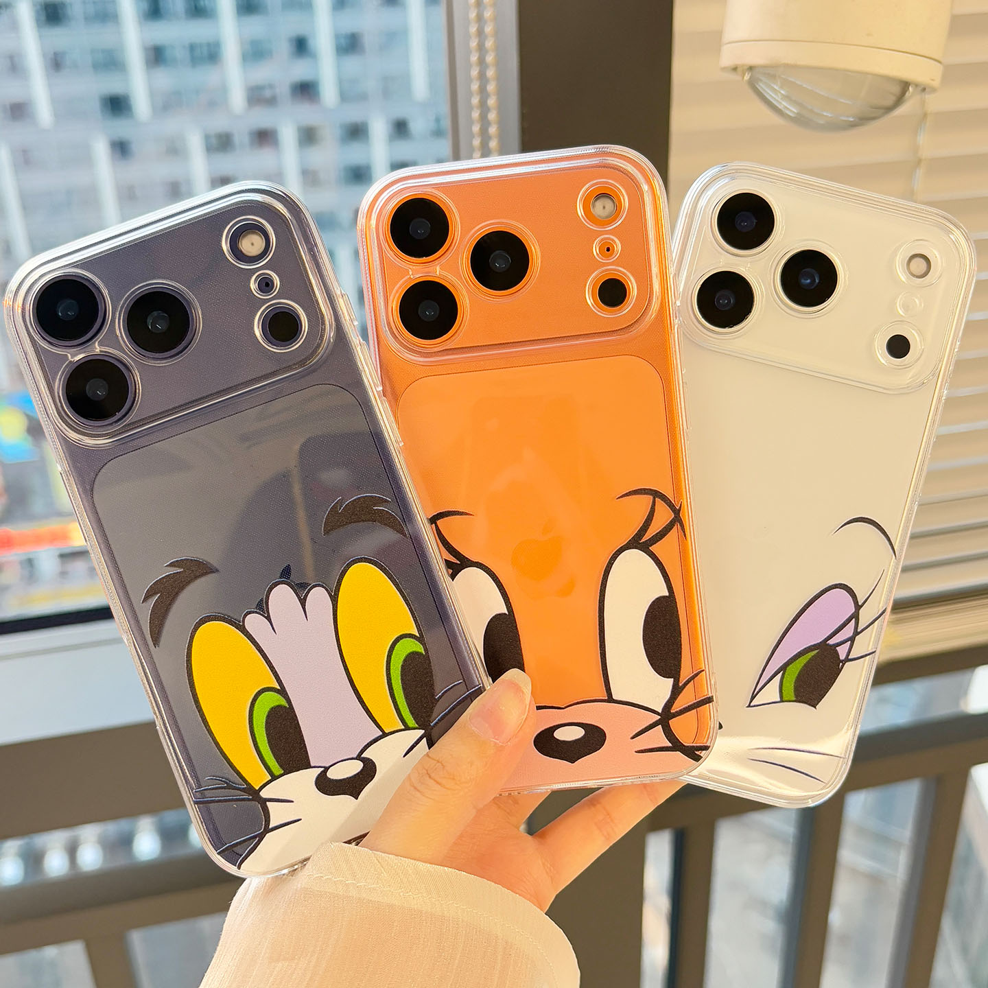 适用于苹果17系列猫和老鼠手机壳