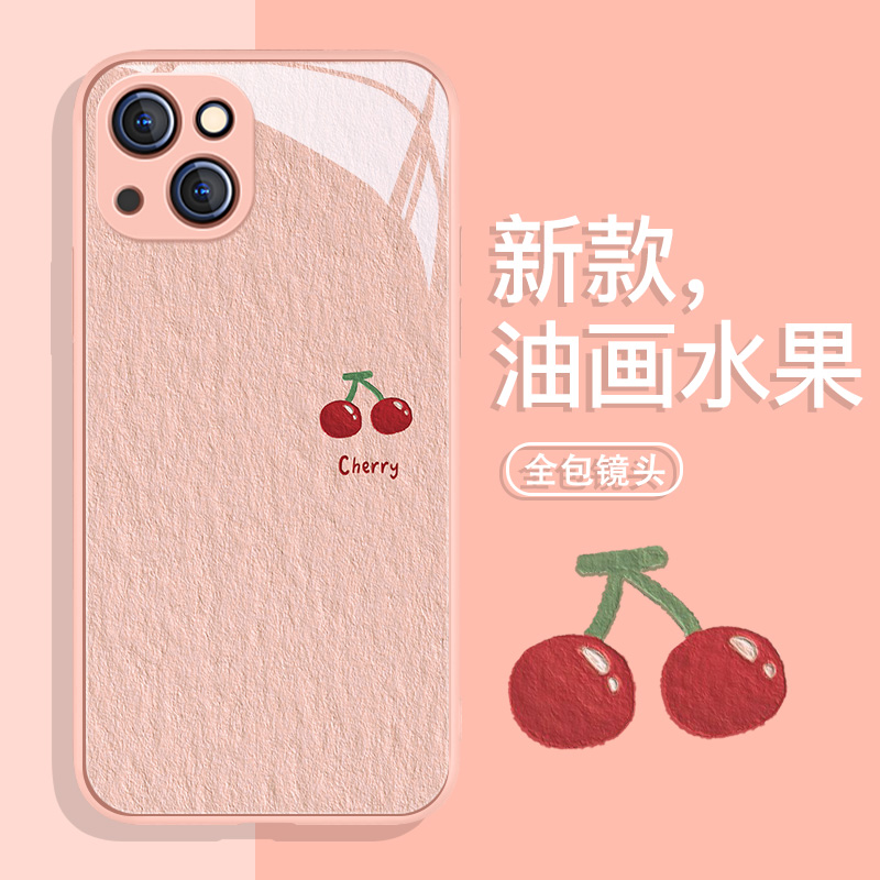 简约油画夏日水果适用苹果手机壳