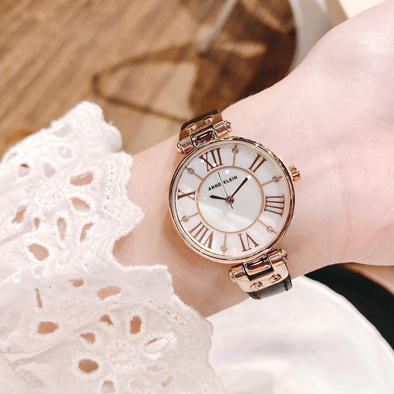 anneklein贝母表盘女手表