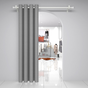 高端试衣间门帘服装店更衣室隔断布帘门帘隔断窗商场拱门丝绒窗帘