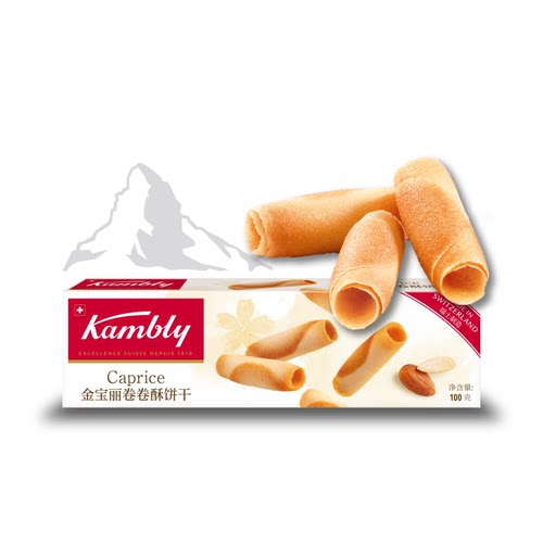 瑞士进口kambly金宝丽鸡蛋卷饼干