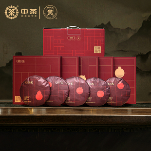 中茶蝴蝶牌白茶三年老寿眉茶饼5饼装1650g茶叶礼盒装年货礼盒中粮