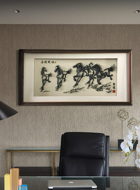 八马图可定制铁画八马图可定制