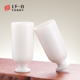 魏晋风骨 | 曹魏白玉杯白瓷 陶瓷酒杯 高脚杯白酒杯二两家用高档