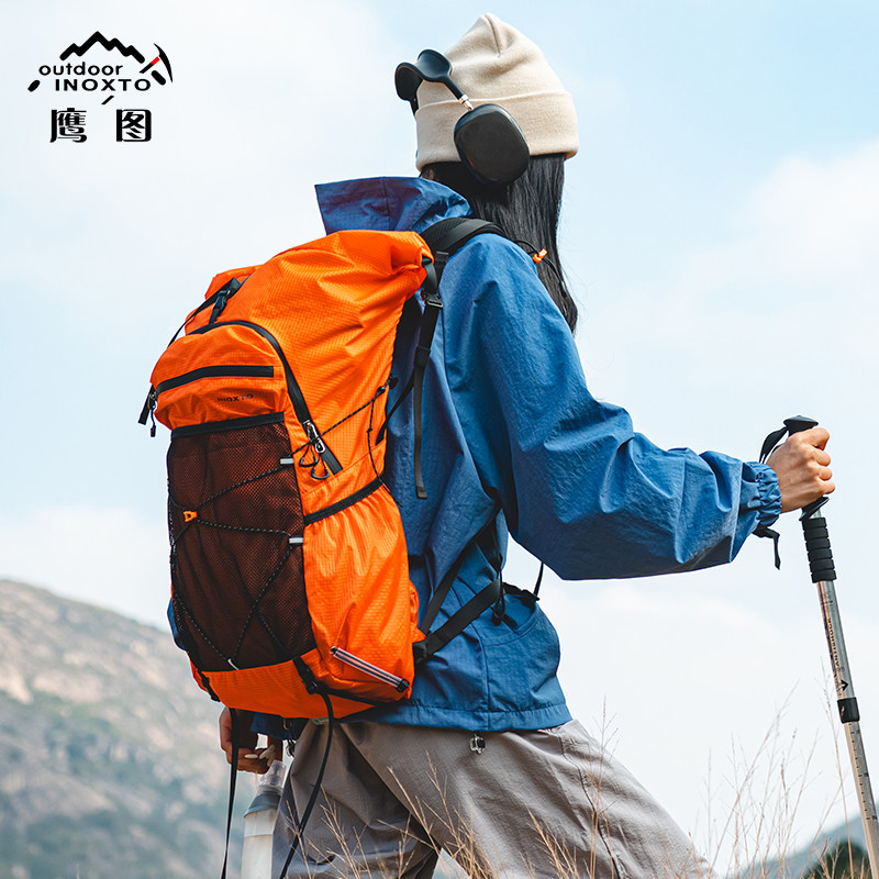 鹰图户外运动背男女徒步包越野登山包装备水袋悬浮背负双肩包25L