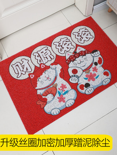 丝圈地垫进门红色开业喜庆入户门垫蹭土脚垫大门口门外门内防滑垫