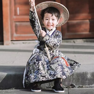 男童汉服飞鱼服2024新款明制锦衣卫古装国风形制儿童表演服装古风