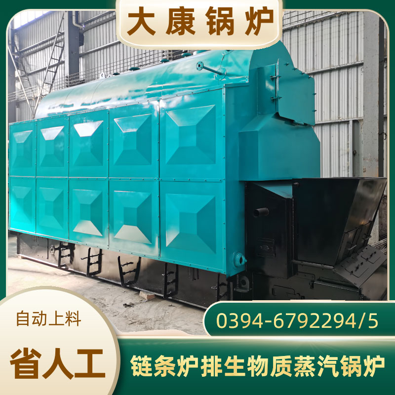 DZL1-1.25-T卧式生物质蒸汽锅炉 链条自动上料 省人工 大康锅炉