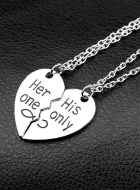 wish跨境配饰heronehisonly心形