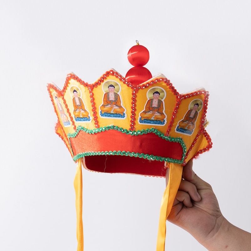 特卖五佛帽法师帽唐僧帽佛帽法帽毗卢帽