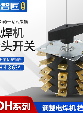 电焊机分头开关KDH-63-4-8 32个接线脚四I层63A 380V转换开关 铜