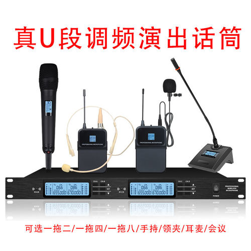 无线话筒一拖二专业舞台