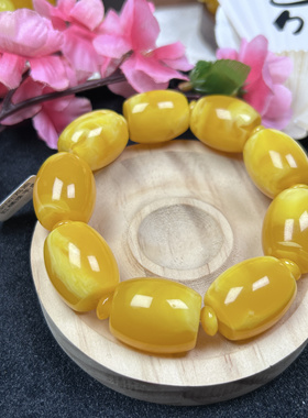 天然原矿新蜜枣珠手串