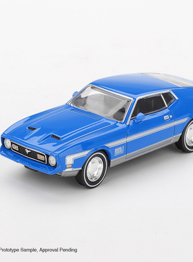 MINI GT 1:64 福特Ford Mustang Mach 1 蓝色合金汽车模型#1138