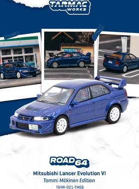 TW 1:64 Mitsubishi Lancer Evolution VI Tommi Makinen合金车模