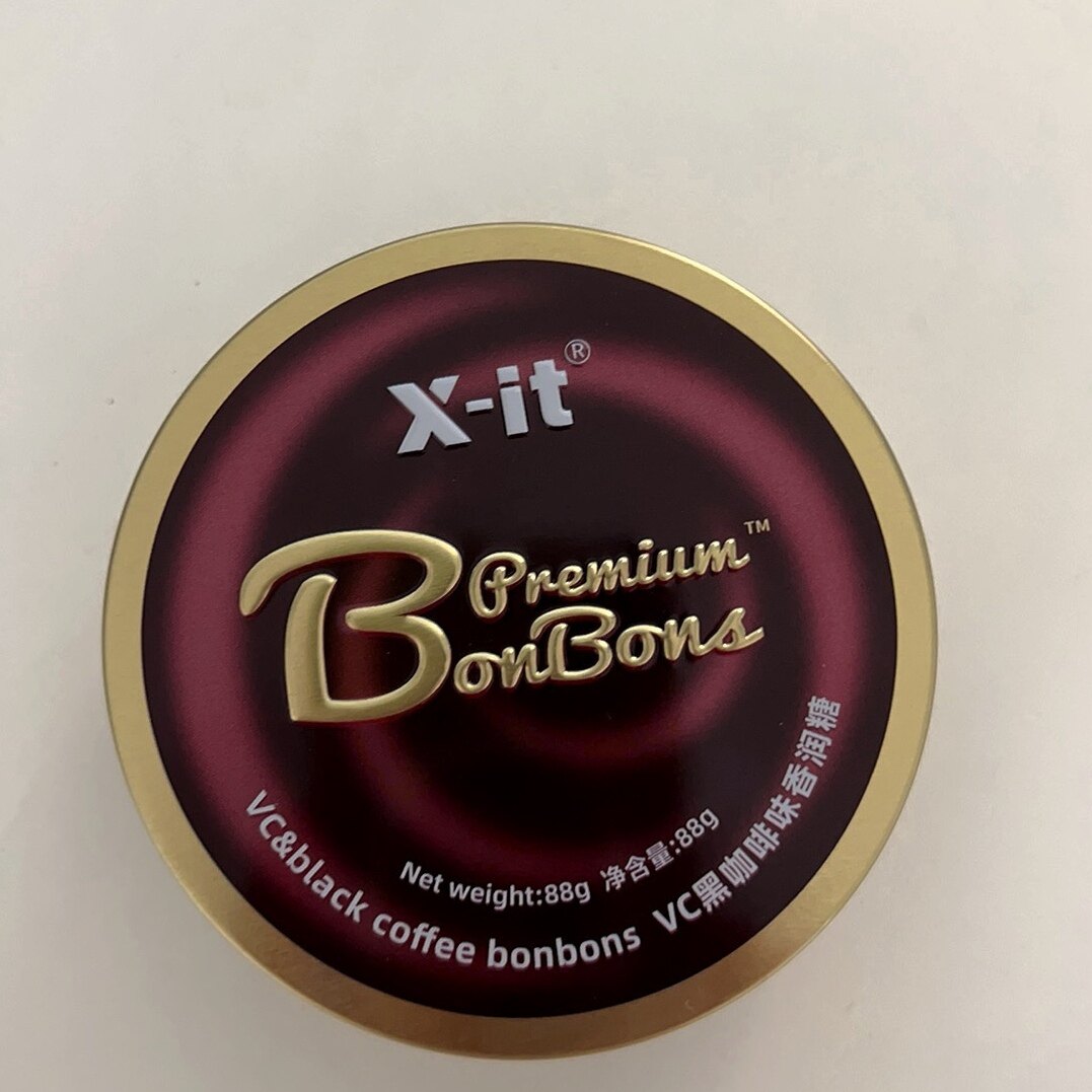 Xit黑咖啡味香润糖vc冰咖啡丝滑清凉草本润喉糖开车加班零食品