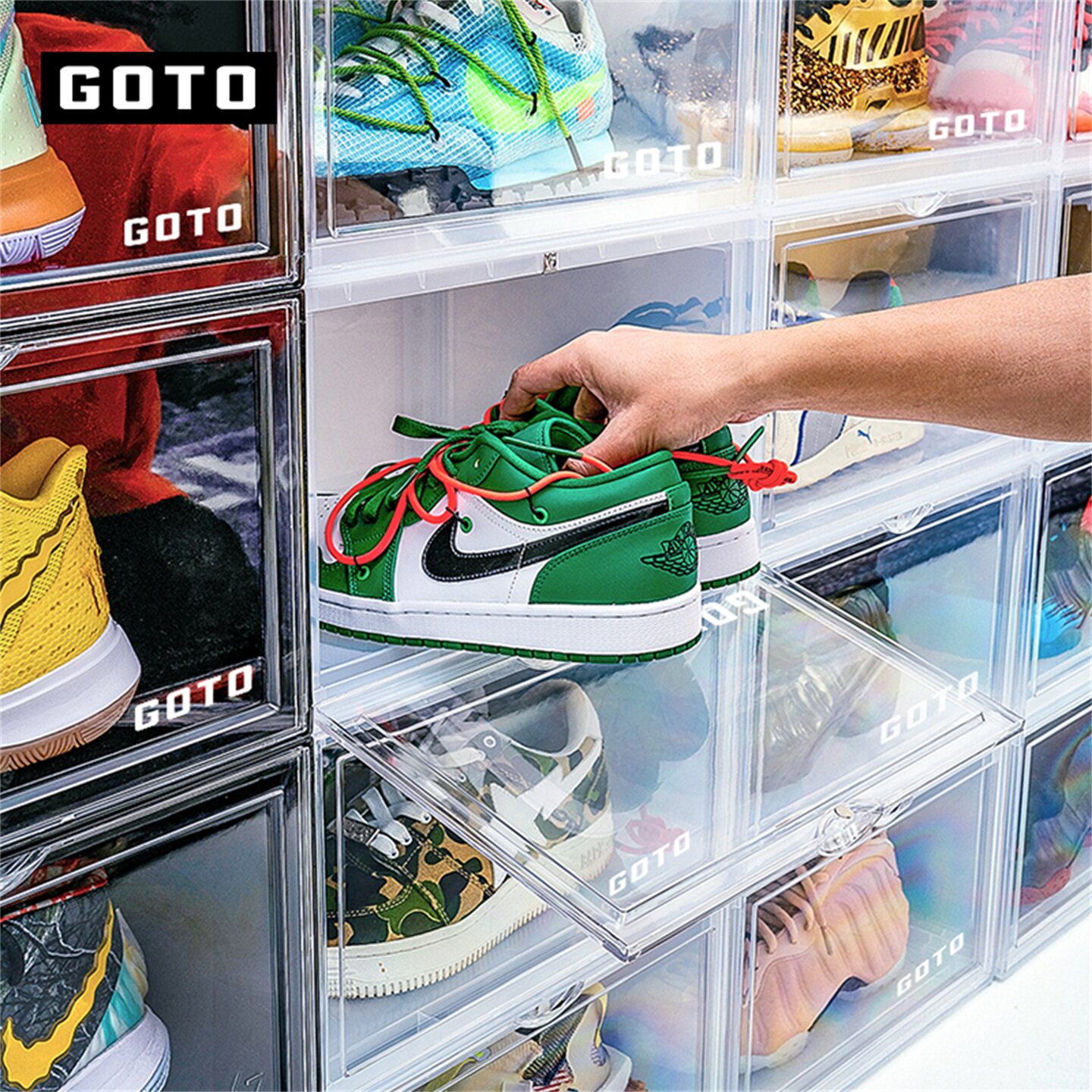 goto鞋盒球鞋收纳颜值氛围感拉满图片