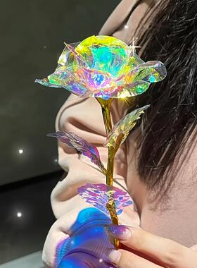 仿真玫瑰太美啦星空下的浪漫玫瑰