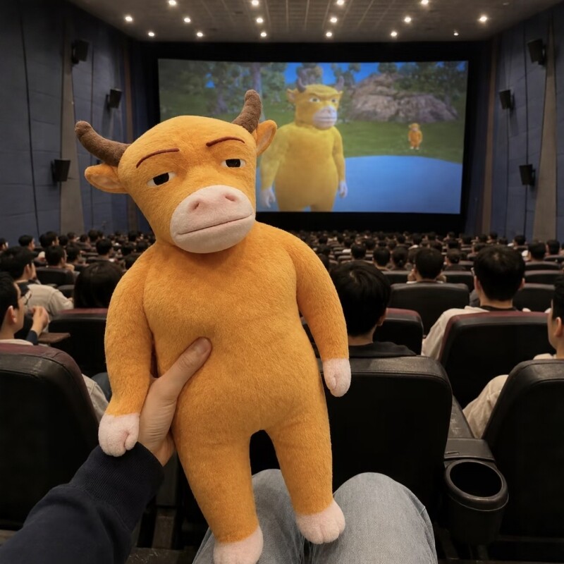 安抚哄睡牛来周边玩偶抽象搞怪